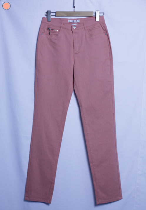 Pantalon I. QUING " SAUMON " Taille Haute
