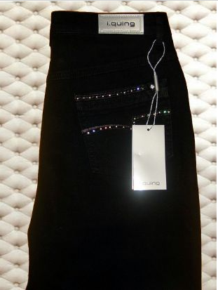 Pantalon I. QUING "NOIR" Taille Haute