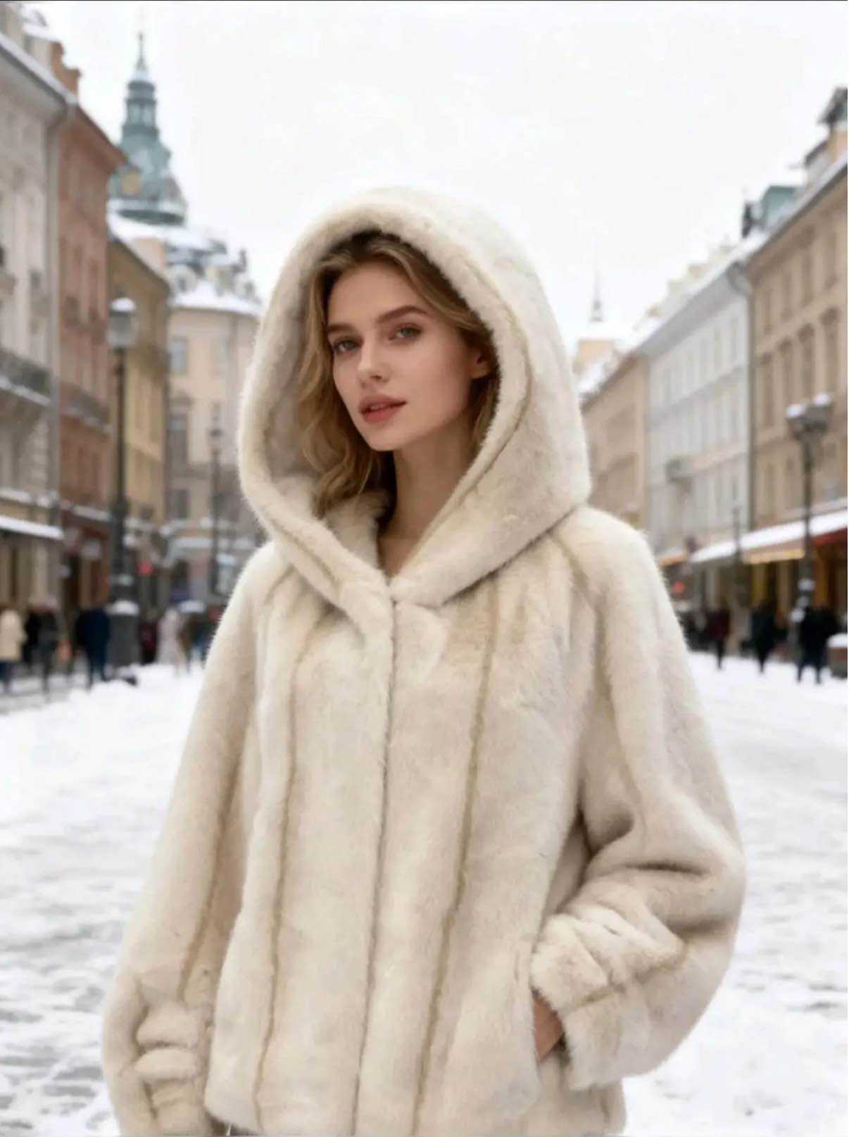 Magnifique manteau Fausse Fourrure