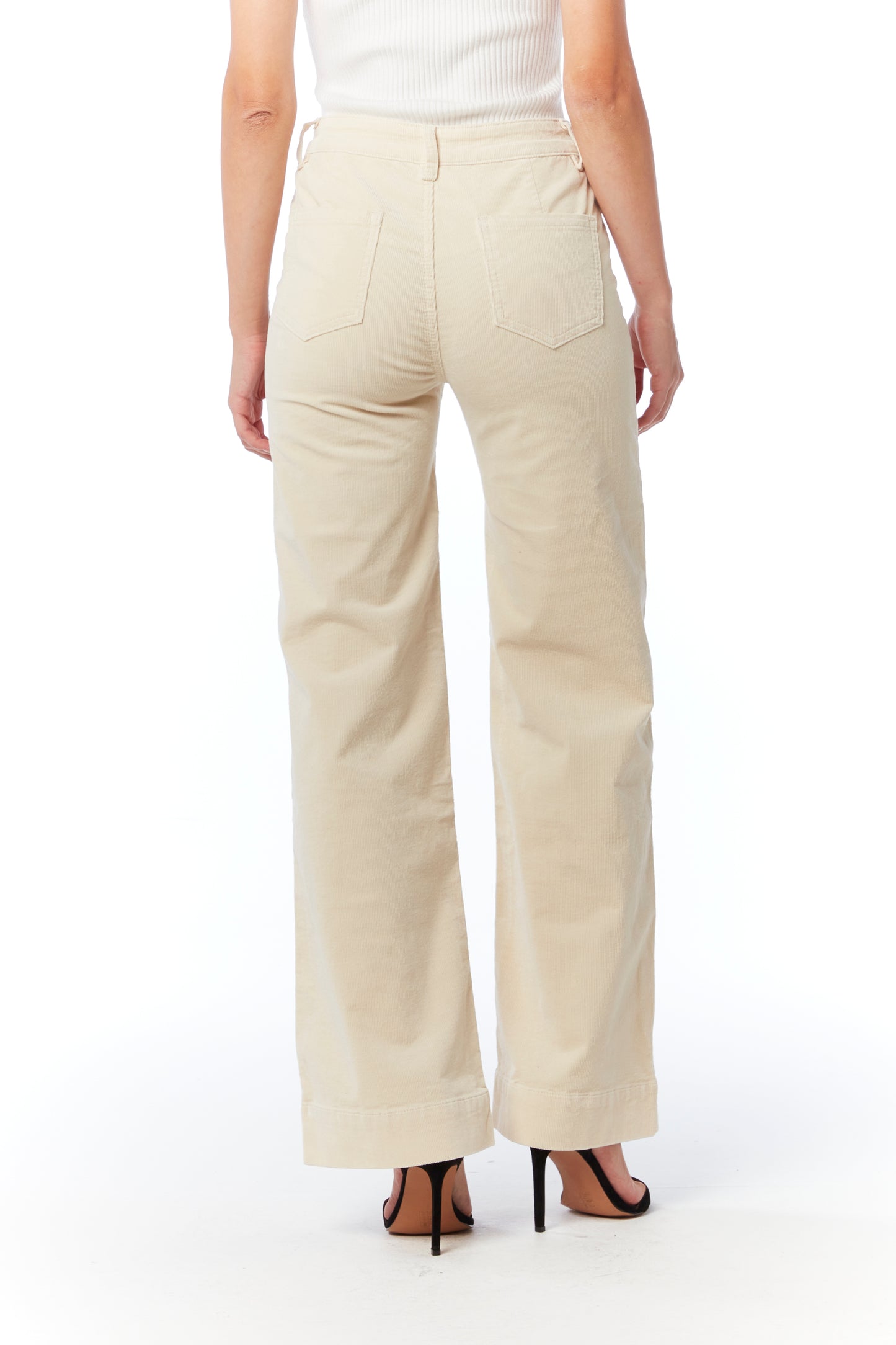 Jean Velour Beige Clair