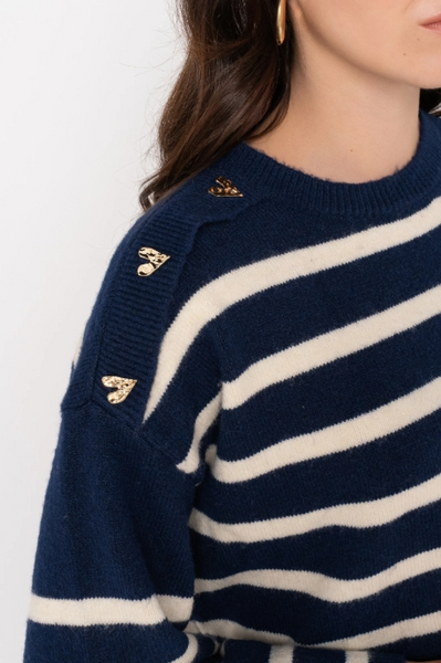 PULL MARINIERE BOUTONS