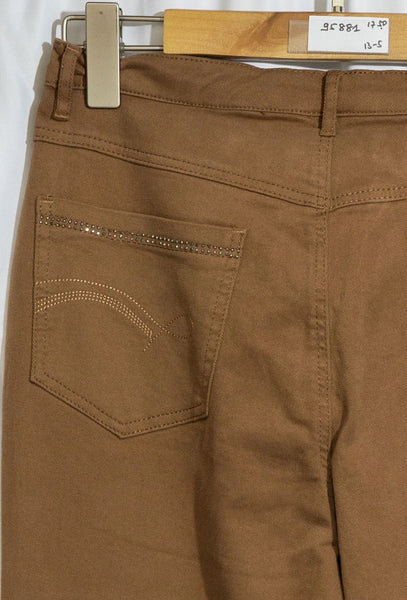 Pantalon I. QUING " CHOCO " Taille Haute