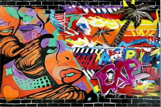 Tableau Femme Street Art